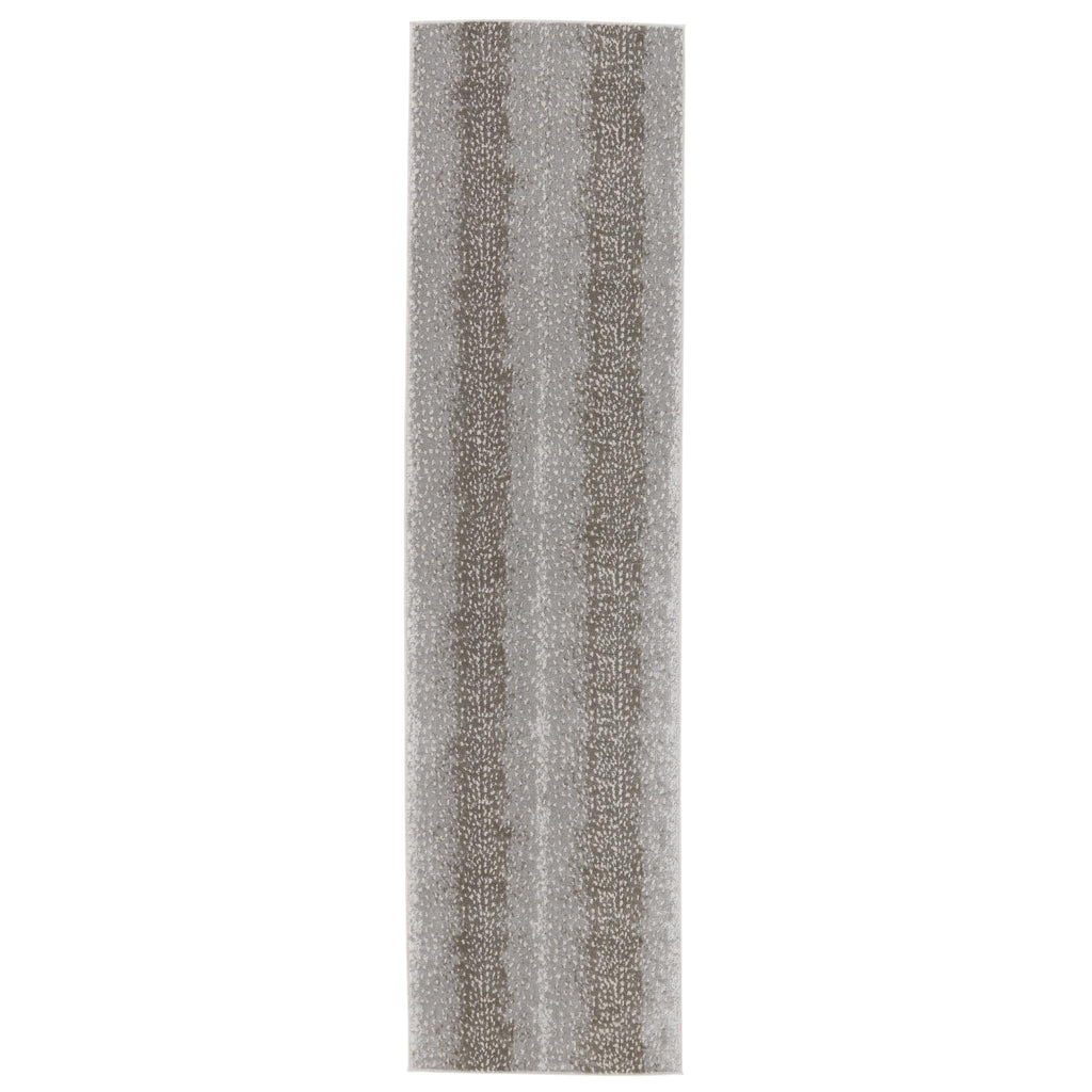 Jaipur Living Axis Animal Pattern Taupe/ Taupe Runner Rug (2'2"X8')