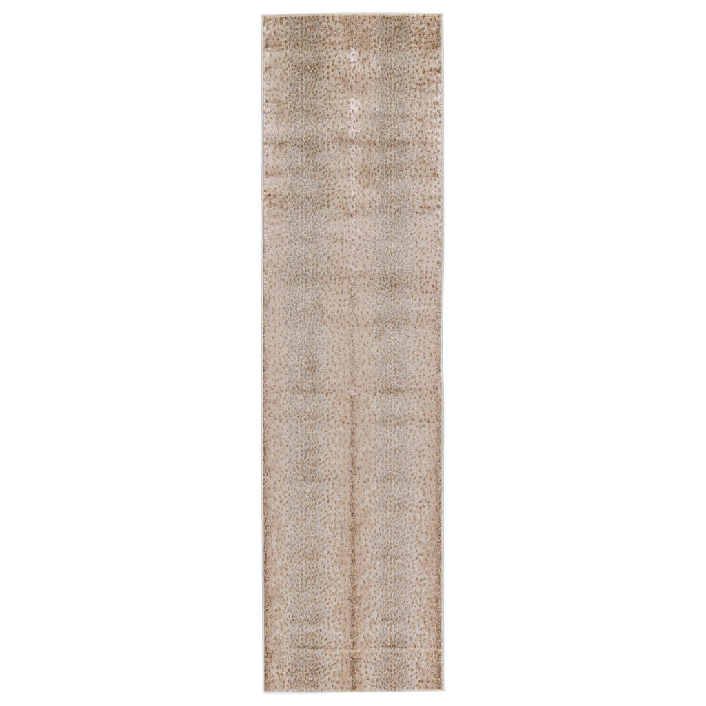 Jaipur Living Catalyst Axis Animal Tan / Gray 2'2" x 8' Rug