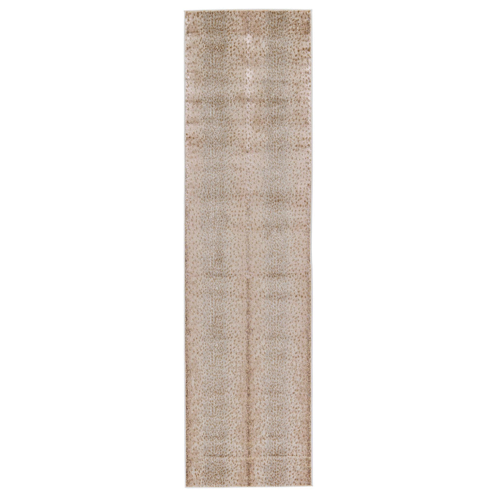 Jaipur Living Axis Animal Pattern Tan/ Gray Runner Rug (2'2"X8')