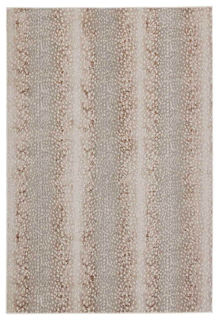 Jaipur Living Axis Animal Pattern Light Gray/ Brown Area Rug (7'10"X10'6")