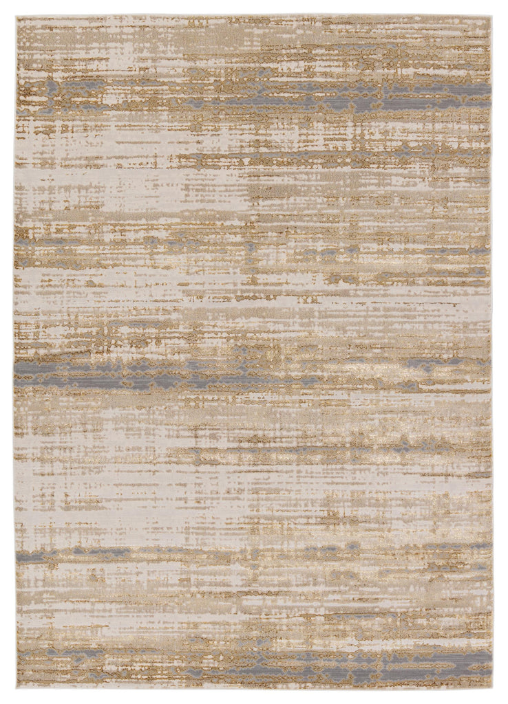 Jaipur Living Conclave Abstract Gold/ Cream Area Rug (9'6"X13')