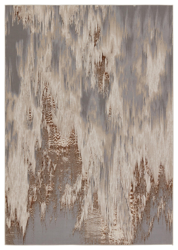 Jaipur Living Catalyst Ulysses Abstract Taupe / Gray 2'2" x 8' Rug