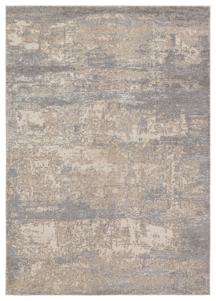 Jaipur Living Catalyst Sanford Abstract Slate / Light Taupe 2'2" x 8' Rug