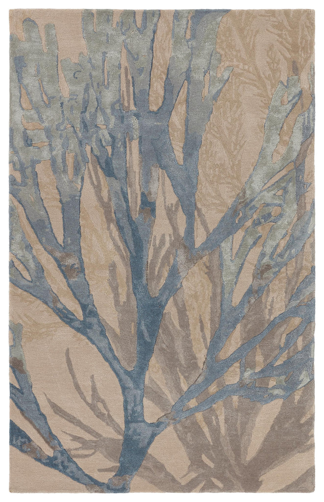 Jaipur Living Atoll Handmade Animal Pattern Blue/ Tan Area Rug (8'X10')