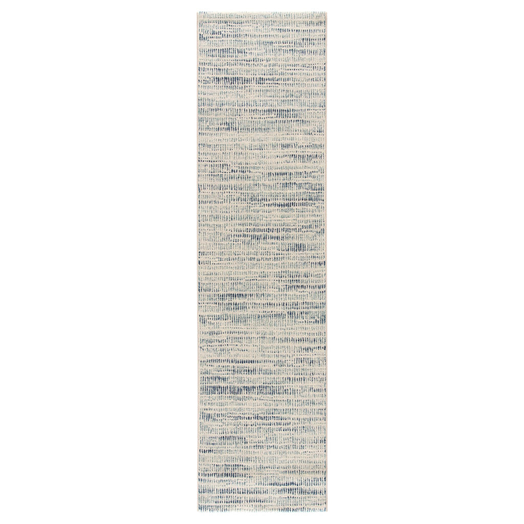 Jaipur Living Escape Abstract Blue/ White Runner Rug (2'7"X9'10")