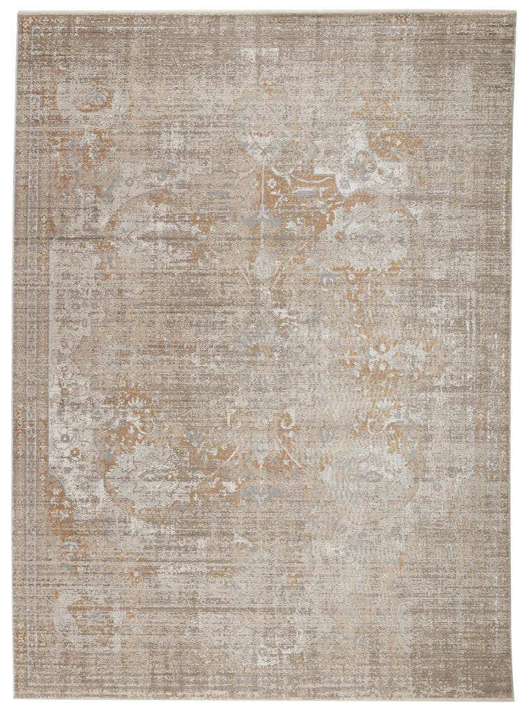 Vibe By Jaipur Living Aubin Medallion Beige/ White Area Rug (5'3"X7'6")