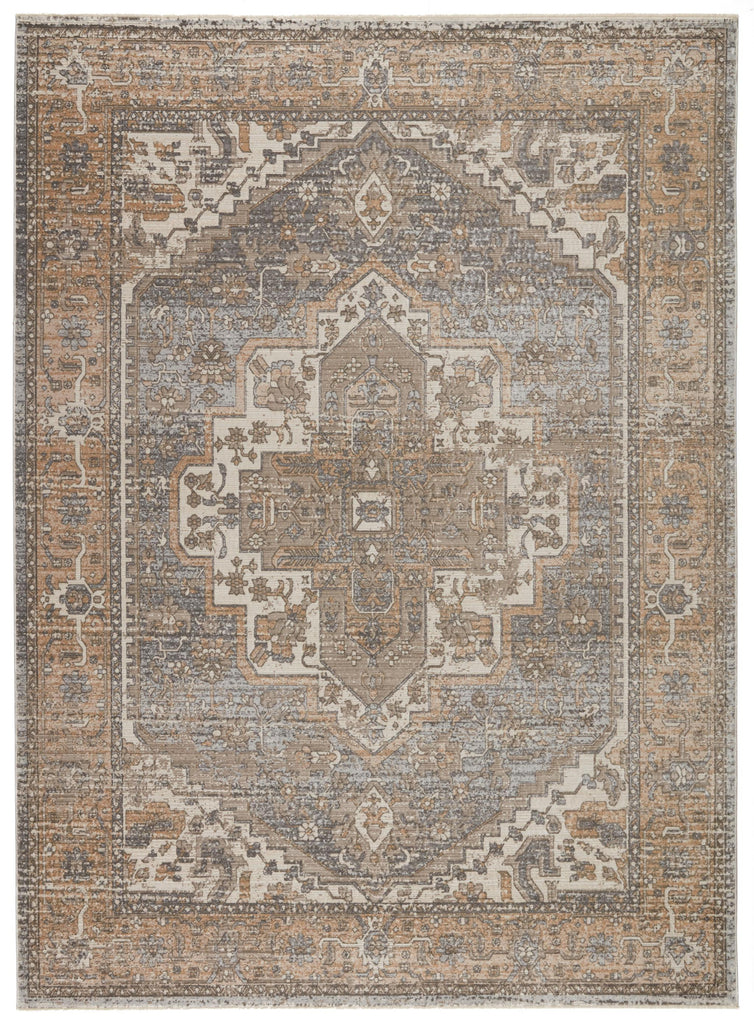 Vibe By Jaipur Living Venn Medallion Tan/ Gray Area Rug (5'3"X7'6")