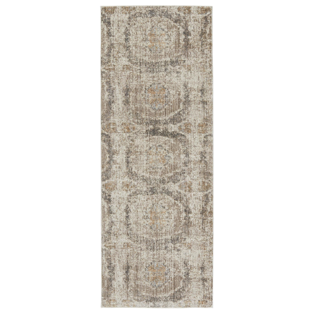 Vibe By Jaipur Living Airi Medallion Gray/ Beige Runner Rug (3'X8')