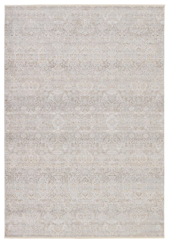 Vibe By Jaipur Living Wayreth Floral Taupe/ Silver Area Rug (5'3"X7'6")