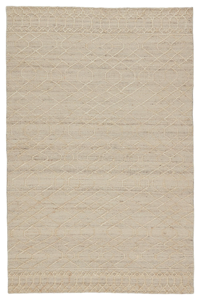 Jaipur Living Celia Natural Geometric Cream/ Gray Area Rug (5'X8')