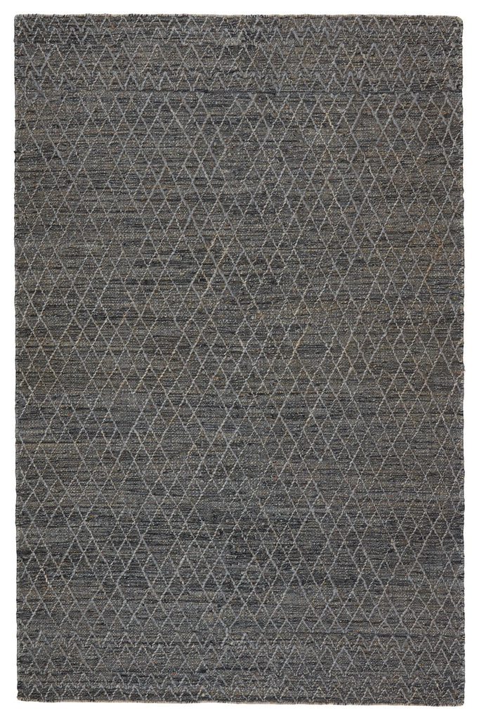 Jaipur Living Morse Natural Geometric Gray/ Dark Blue Area Rug (5'X8')