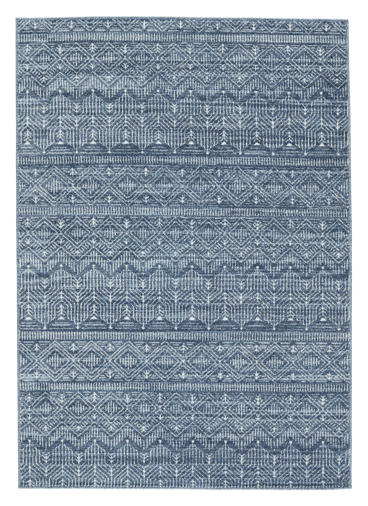 Vibe By Jaipur Living Beya Trellis Blue/ White Area Rug (9'2"X13')