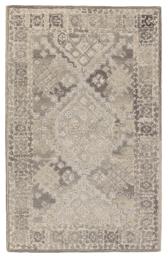 Jaipur Living Nesso Handmade Medallion Gray/ Cream Area Rug (5'X8')