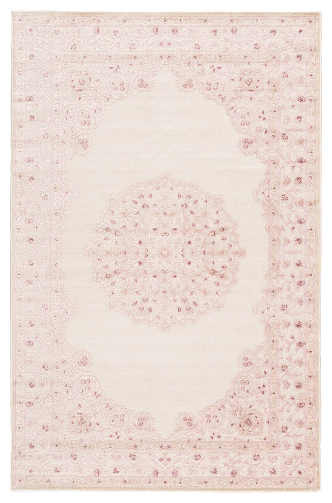 Jaipur Living Fables Malo Medallion Pink / White 2' x 3' Rug