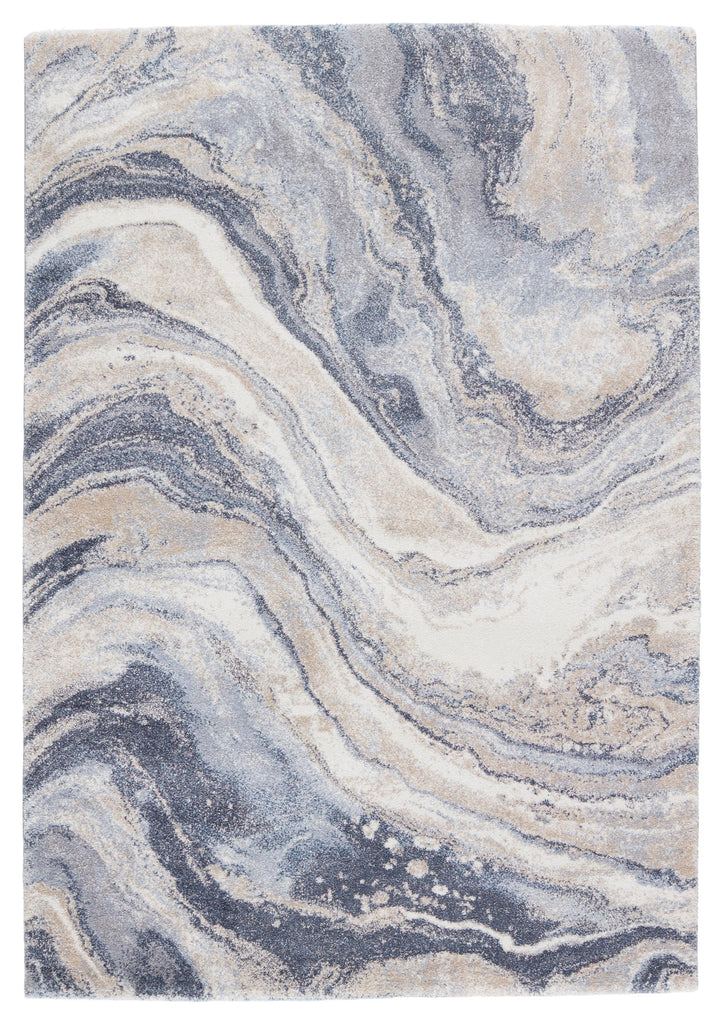 Vibe By Jaipur Living Orion Abstract Blue/ Light Gray Area Rug (5'X7'6")