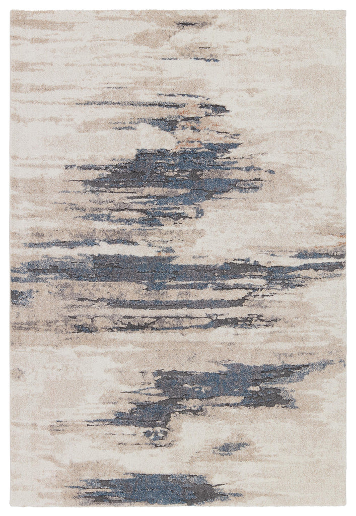 Jaipur Living Yushan Abstract White/ Blue Runner Rug (3'X10')