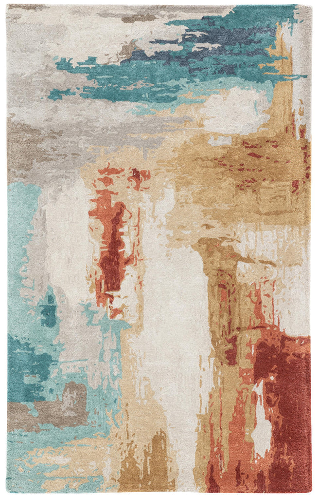 Jaipur Living Genesis Swisher Abstract Blue / Red 12' x 15' Rug