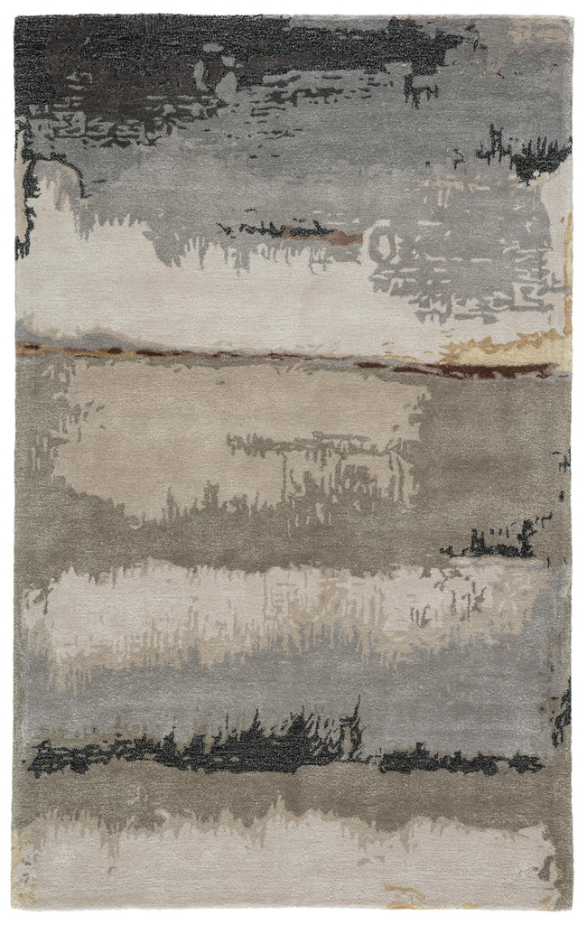 Jaipur Living Genesis Juna Abstract Black / Taupe 5' x 8' Rug