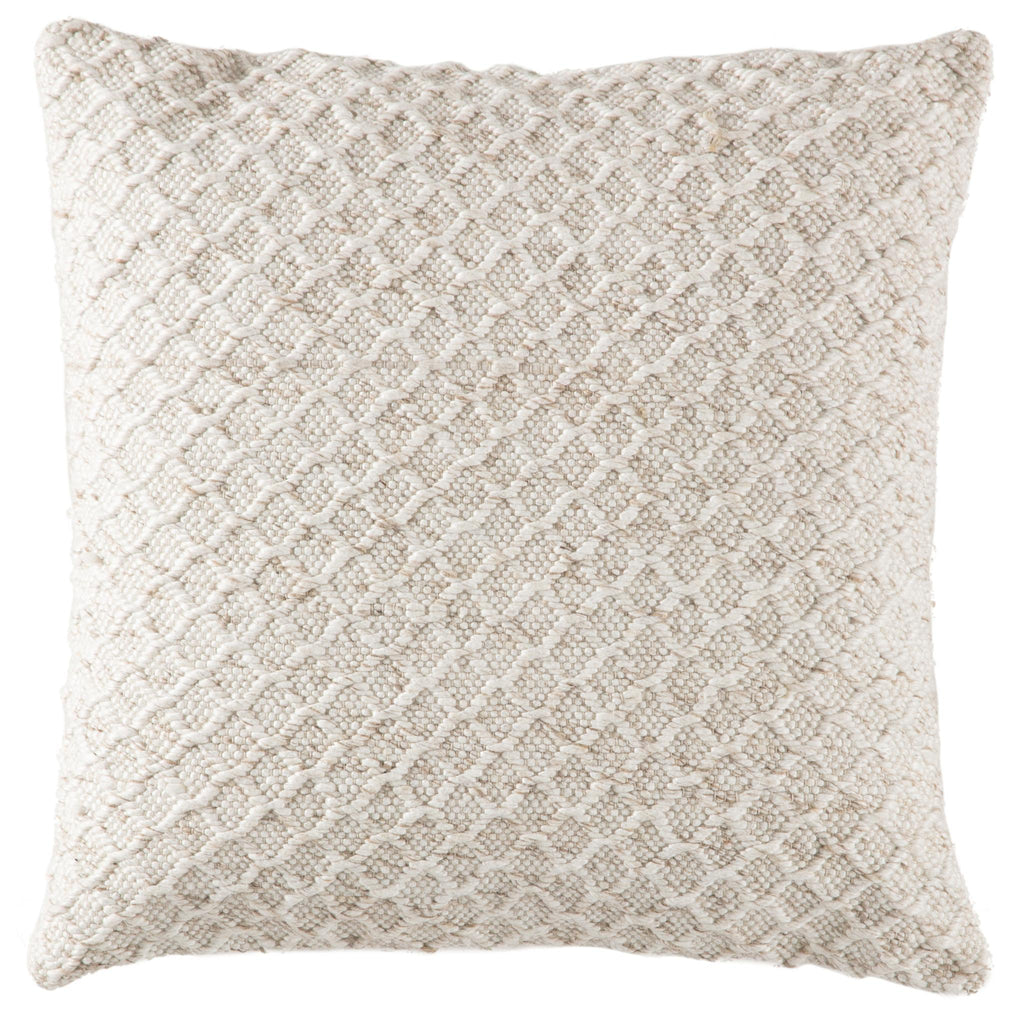 Jaipur Living Azmund Solid Cream Down Floor Pillow (32" Square)