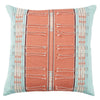 Jaipur Living Nagaland Pillow Pungro Tribal Sky Blue / Coral 18