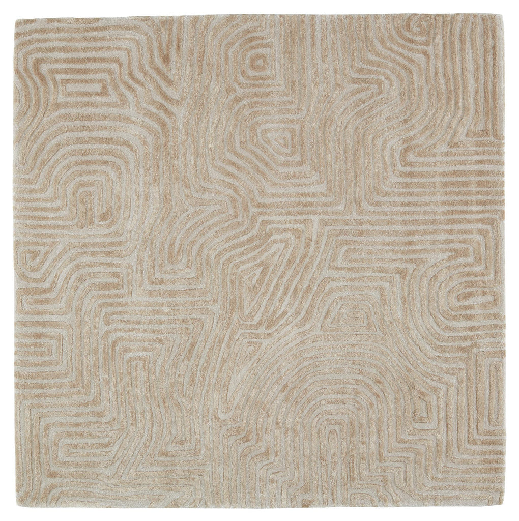 Jaipur Living Impress Handmade Abstract Beige Square Area Rug (6' Sqr)