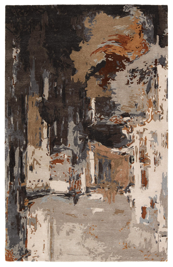 Jaipur Living Genesis Luella Abstract Brown / Gray 8' x 11' Rug