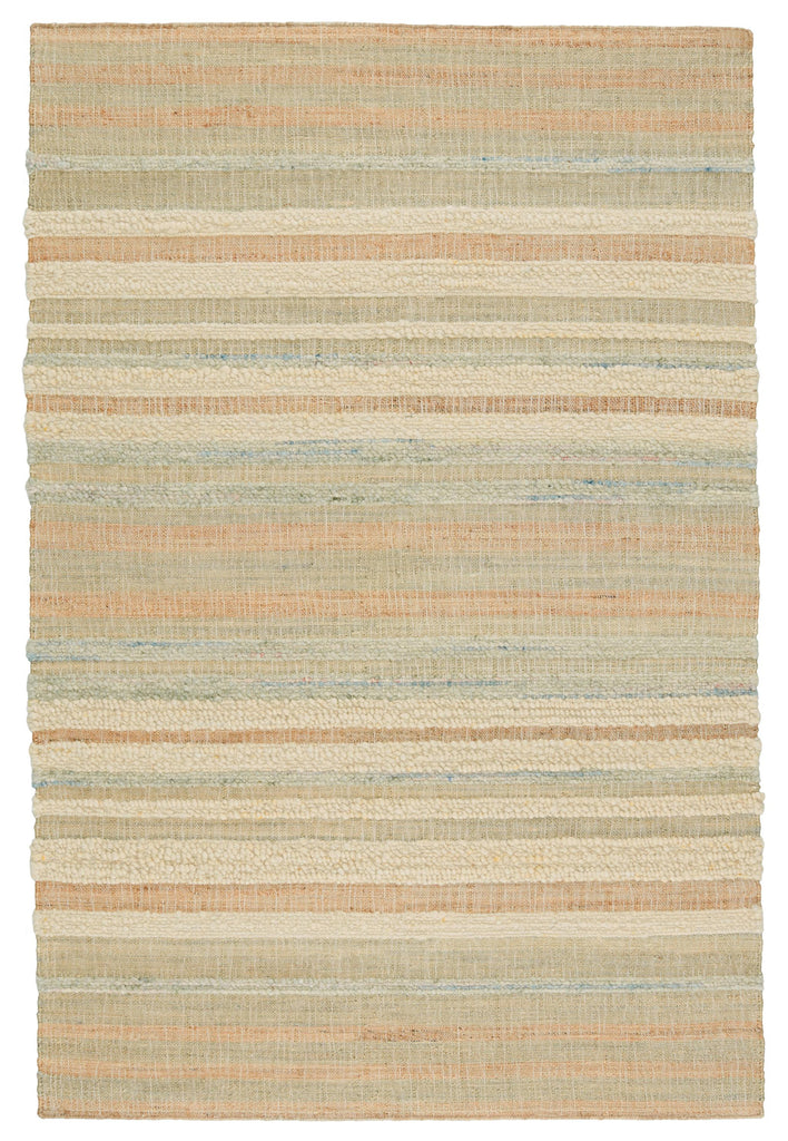 Jaipur Living Eirene Natural Striped Beige/ Blue Area Rug (10'X14')