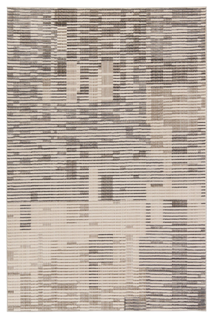 Jaipur Living Gravity Striped Gray/ Cream Area Rug (10'6"X14')