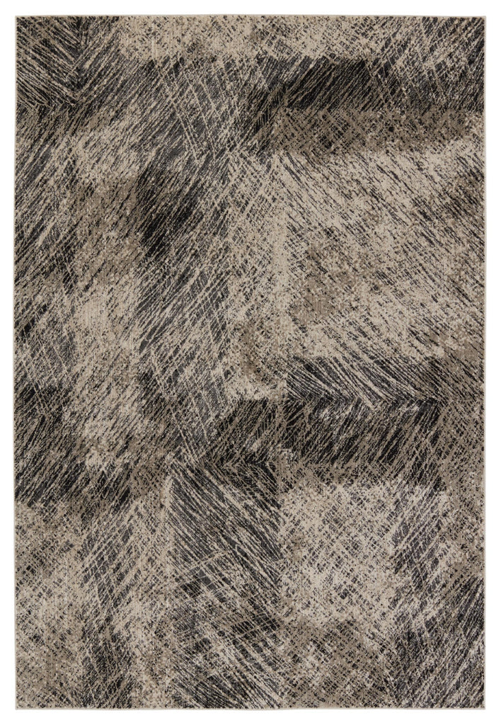 Jaipur Living Graphite Dairon Abstract Black / Taupe 5'3" x 8' Rug