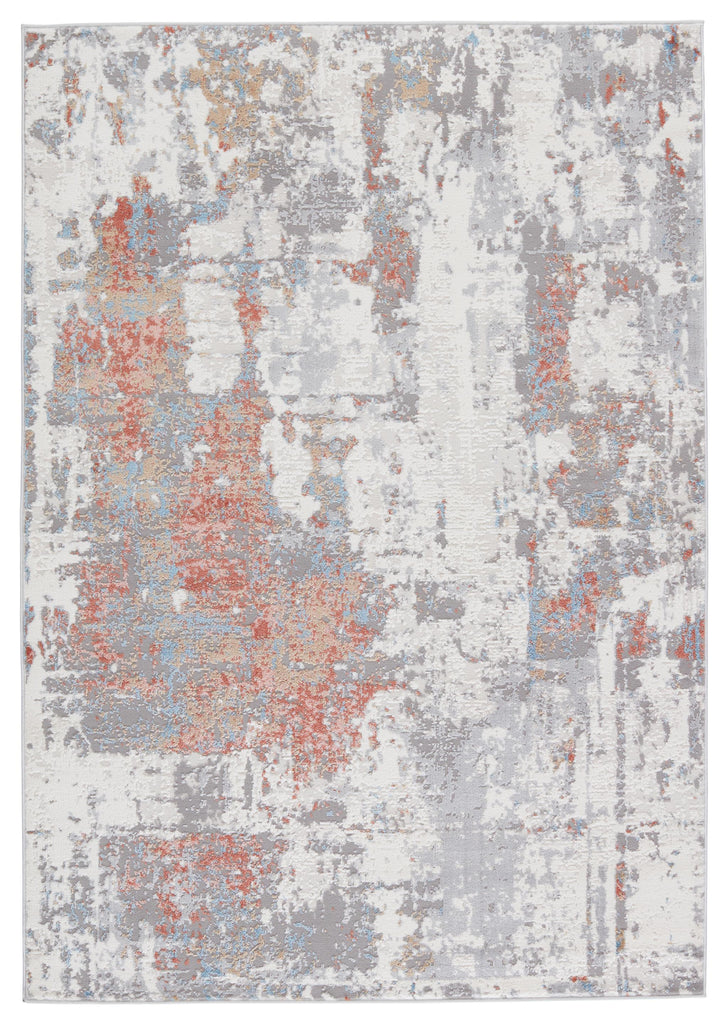 Vibe By Jaipur Living Tocarra Abstract Gray/ Red Area Rug (8'X10')