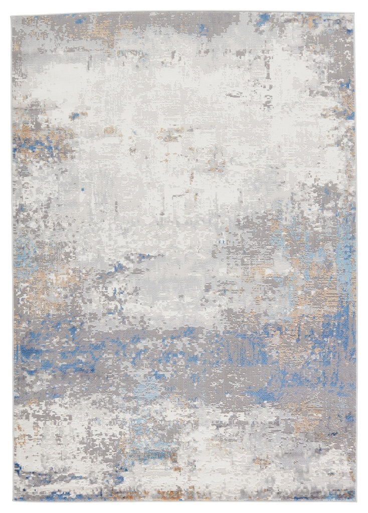 Vibe By Jaipur Living Ridley Abstract Gray/ Blue Area Rug (8'X10')