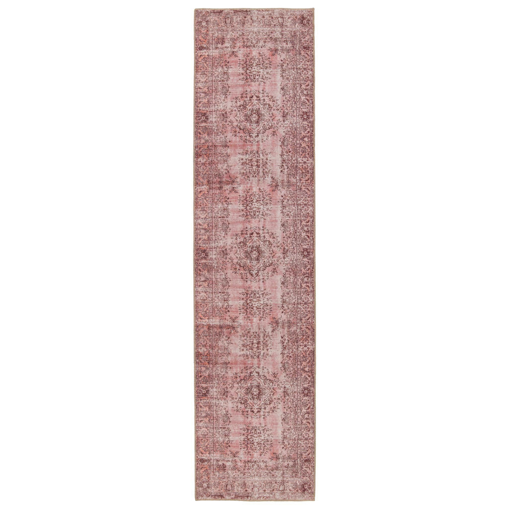 Jaipur Living Harman Berxley Medallion Rose / Maroon 2'6" x 10' Rug