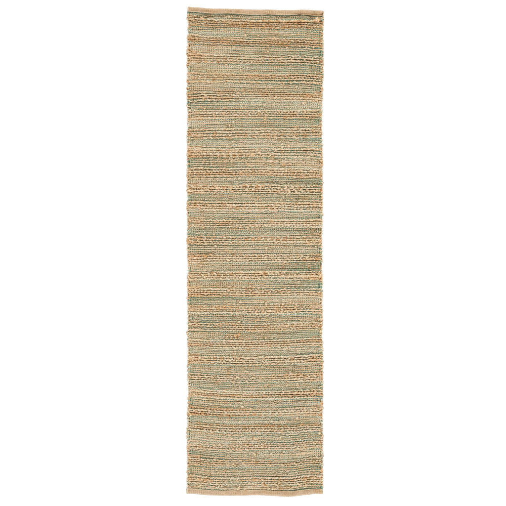 Jaipur Living Himalaya Canterbury Solid Tan / Green 2'6" x 9' Rug