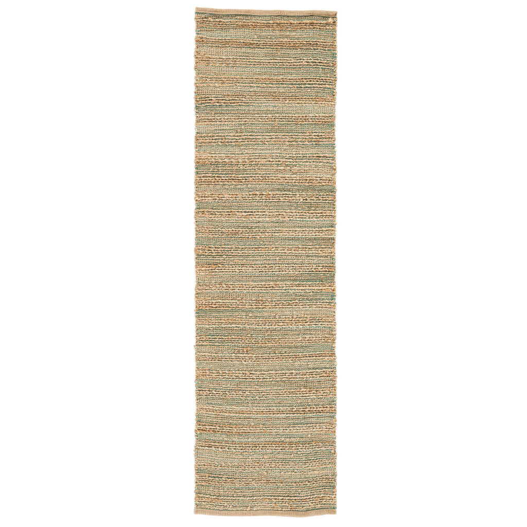 Jaipur Living Canterbury Natural Solid Tan/ Green Runner Rug (2'6"X9')