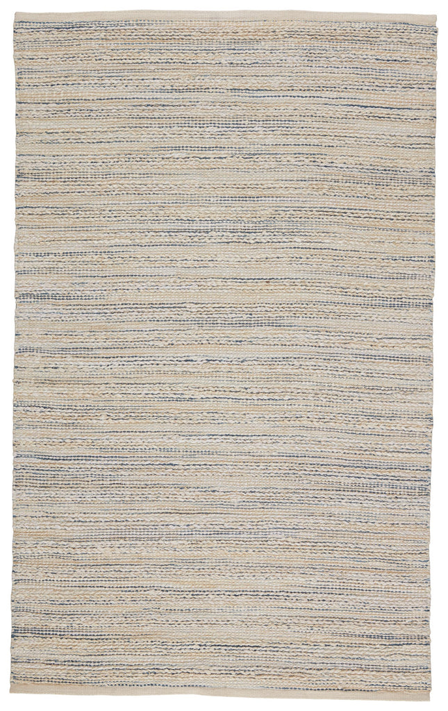 Jaipur Living Canterbury Natural Striped White/ Blue Area Rug (5'X8')