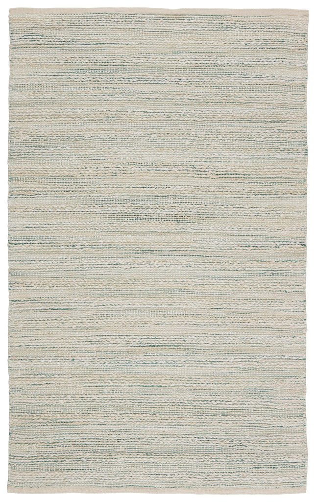 Jaipur Living Himalaya Canterbury Stripes White / Turquoise 9' x 12' Rug