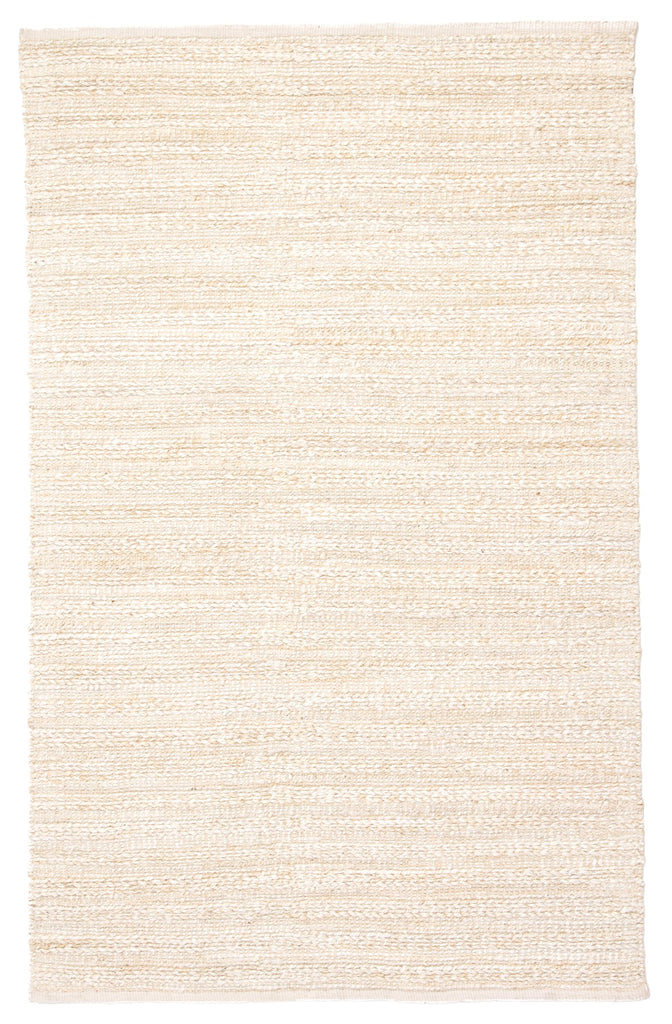 Jaipur Living Canterbury Handmade Solid White/ Beige Area Rug (2'6"X4')