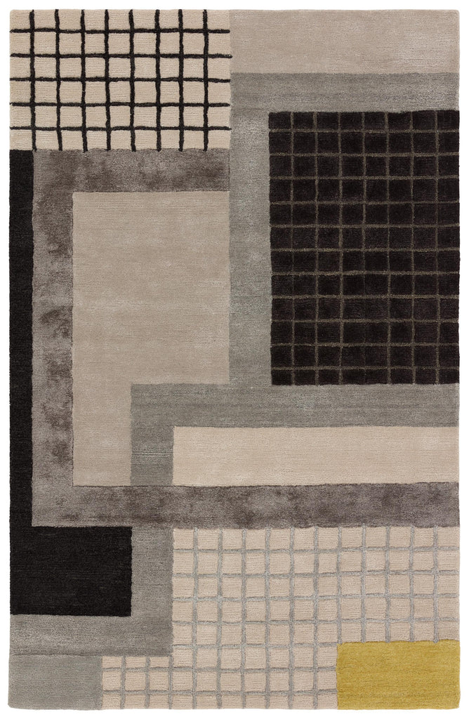 Jaipur Living Iconic Aramina Abstract Gray / Black 8' x 10' Rug