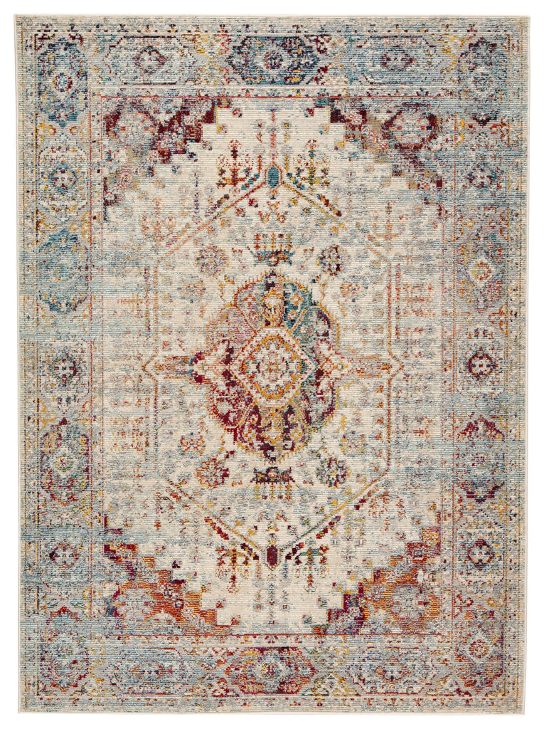 Jaipur Living Indie Elowen Medallion Multicolor / Orange 5'3" x 7'6" Rug