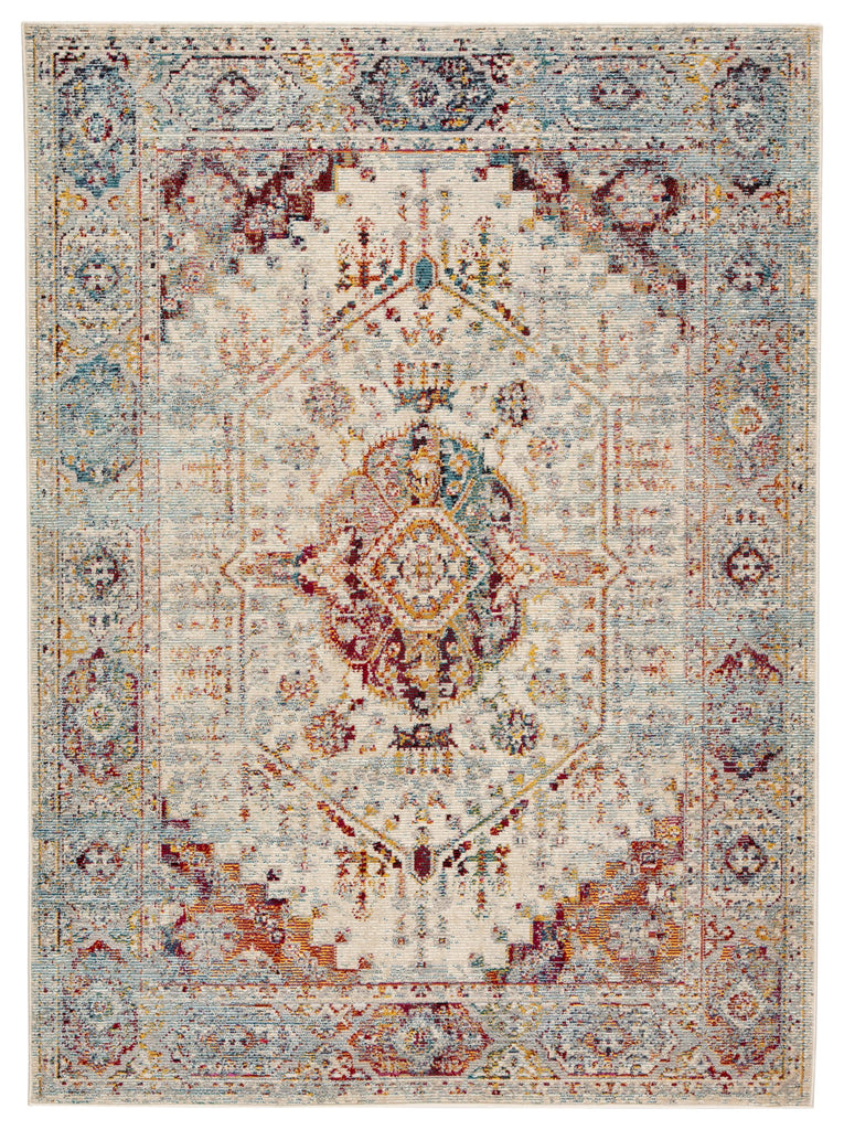 Jaipur Living Elowen Indoor/ Outdoor Medallion Multicolor/ Orange Area Rug (5'3"X7'6")