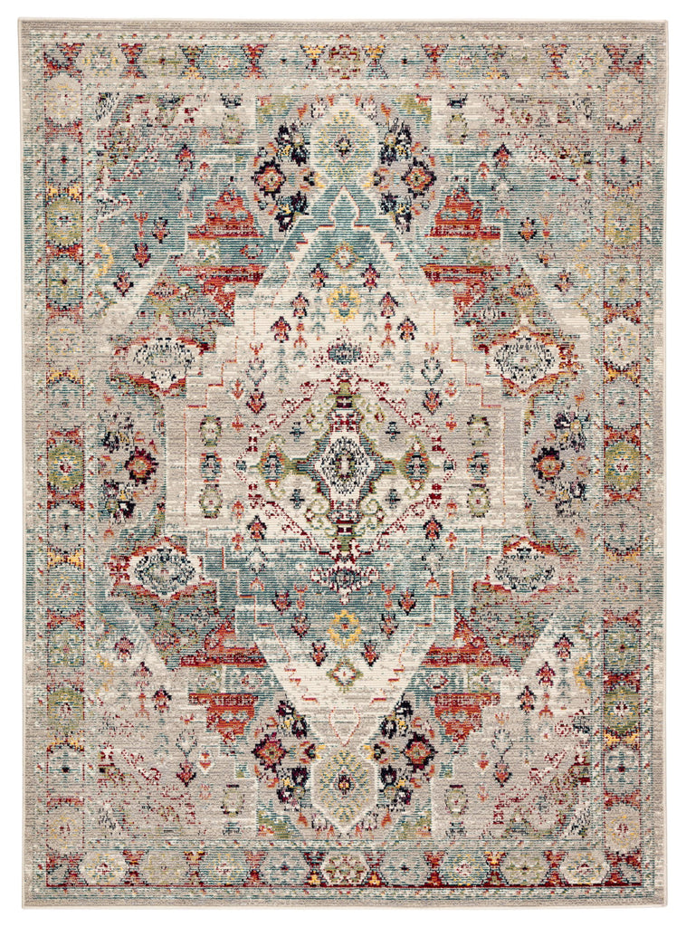 Jaipur Living Indie Farra Medallion Multicolor / Green 4' x 5'8" Rug