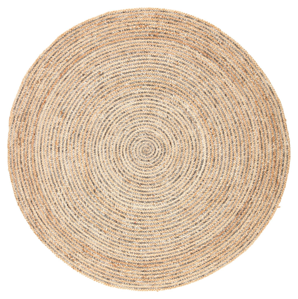 Jaipur Living Hastings Natural Solid Beige/ Gray Round Area Rug (6' Rnd)