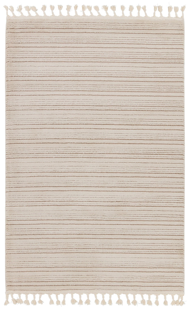 Jaipur Living Jaida Khoda Stripes Ivory / Beige 10' x 14' Rug