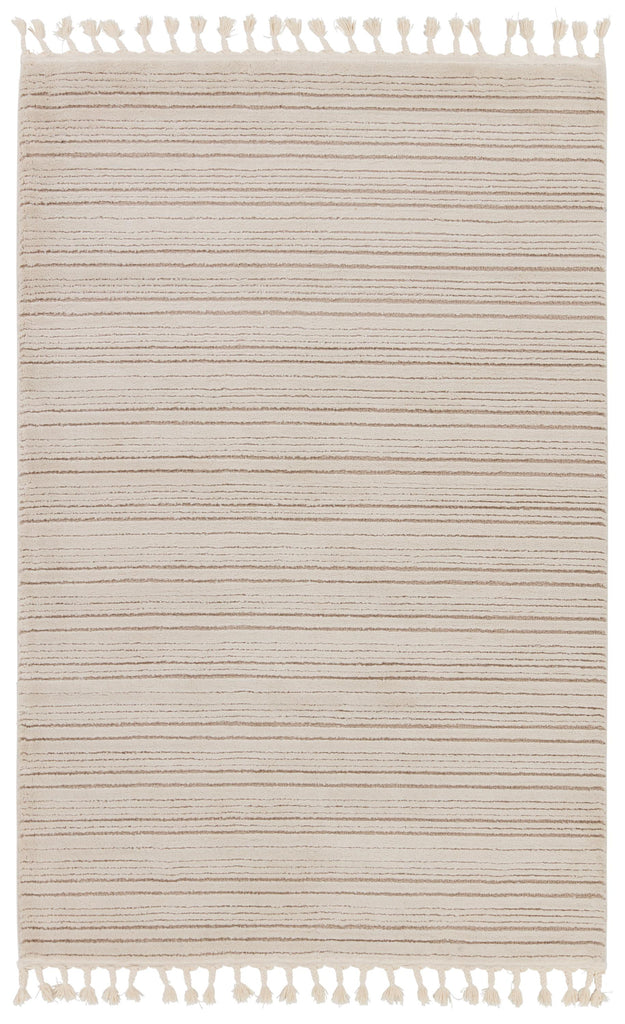 Vibe By Jaipur Living Khoda Striped Ivory/ Beige Area Rug (10'X14')