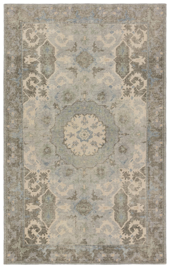 Jaipur Living Kai Modify Medallion Sage / Light Blue 5' x 8' Rug