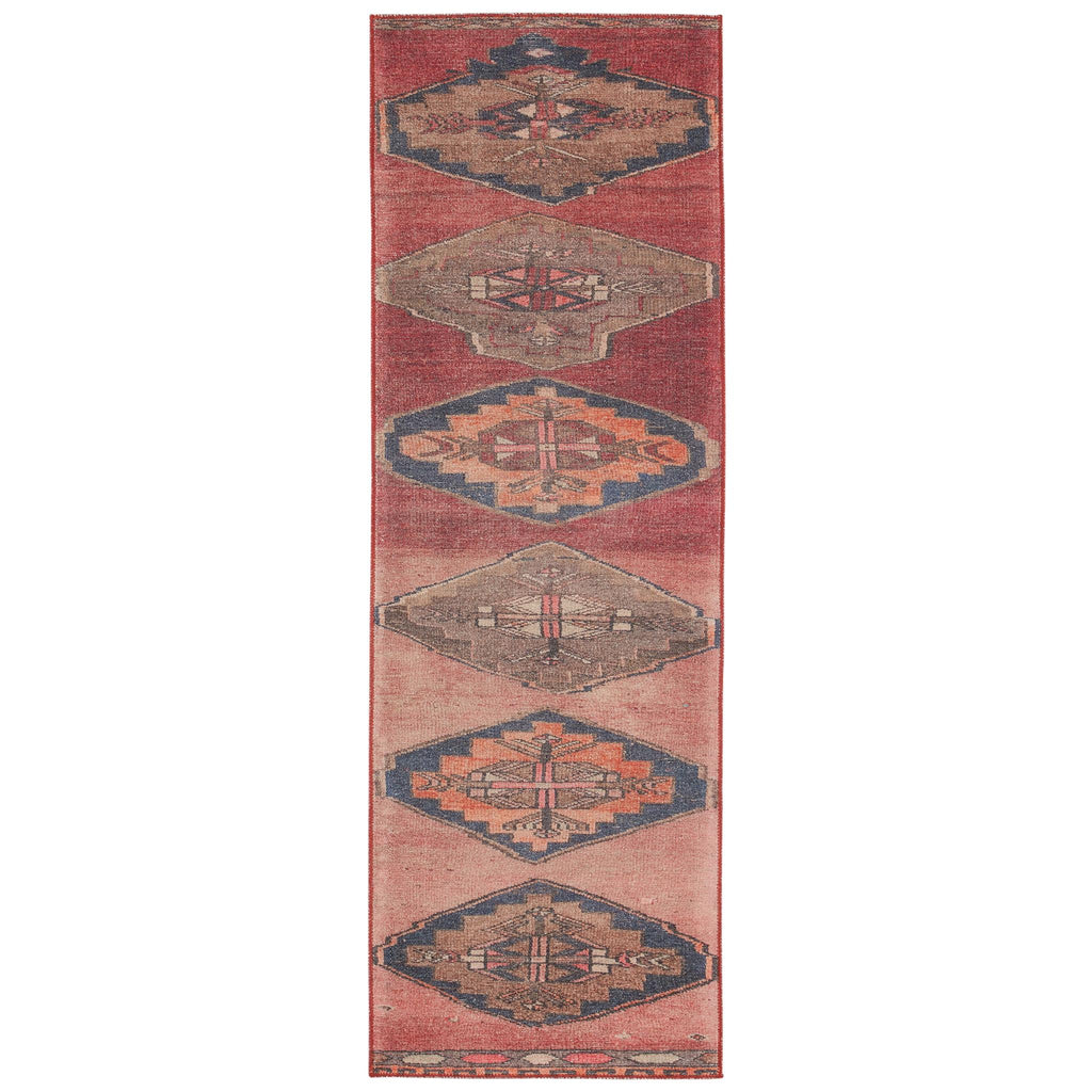 Vibe By Jaipur Living Mirta Medallion Pink/ Blue Runner Rug (2'6"X12')