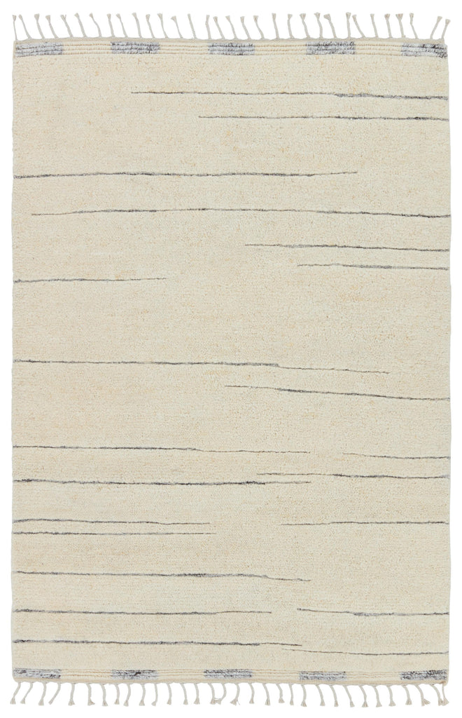 Jaipur Living Furrow Hand-Knotted Striped Cream/ Gray Area Rug (10'X14')