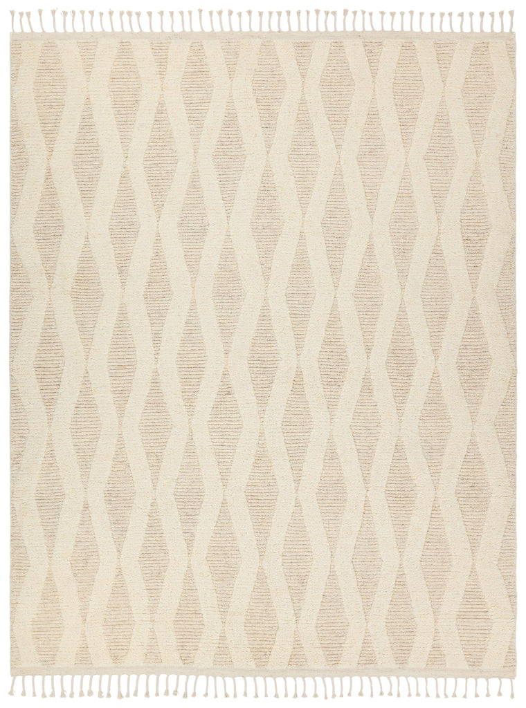 Jaipur Living Ela Hand-Knotted Trellis Cream Area Rug (8'X10')