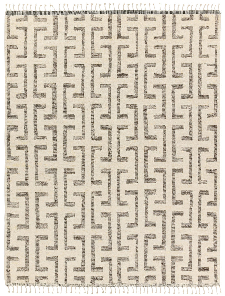 Jaipur Living Semra Hand-Knotted Geometric Cream/ Gray Area Rug (8'X10')