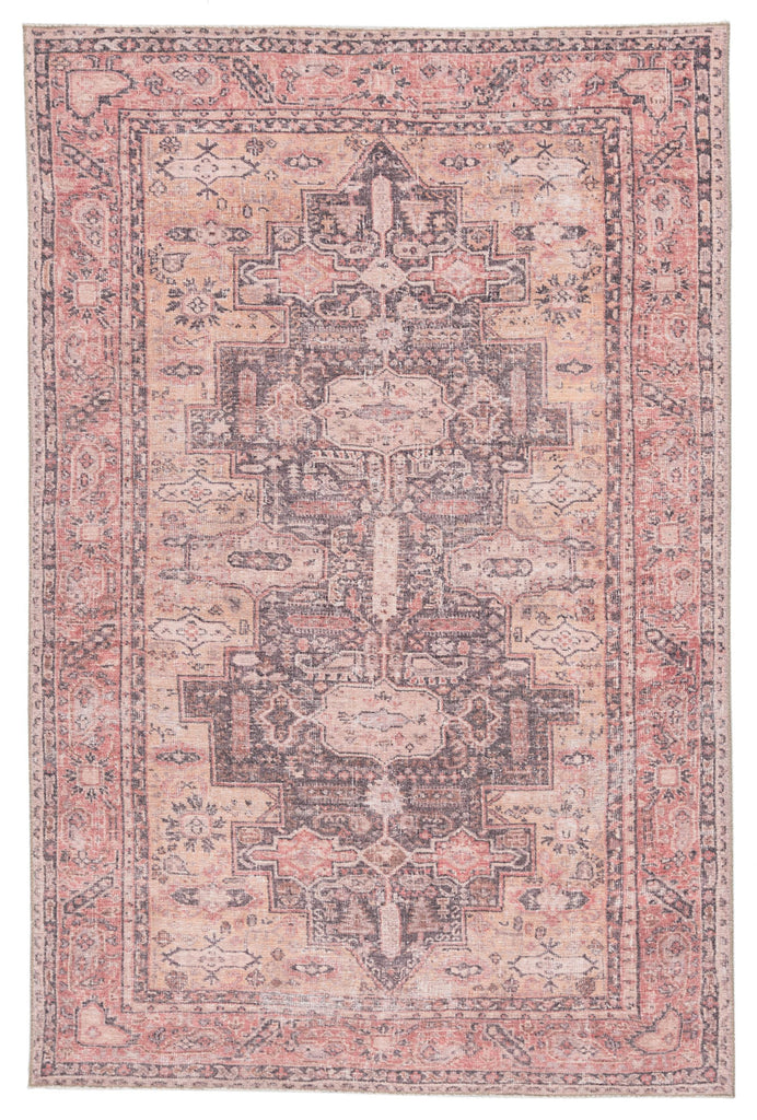 Jaipur Living Kindred Cosima Medallion Pink / Dark Purple 5' x 7'6" Rug